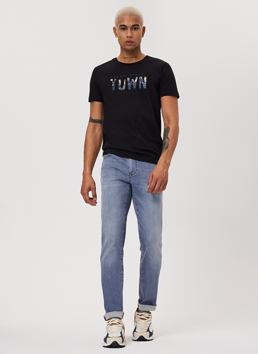 Lee Cooper O Yaka Siyah Erkek T-Shirt 222 LCM 242080 TOWN SIYAH