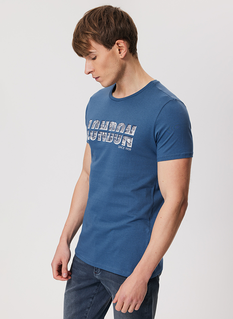 Lee Cooper İndigo Erkek T-Shirt_2