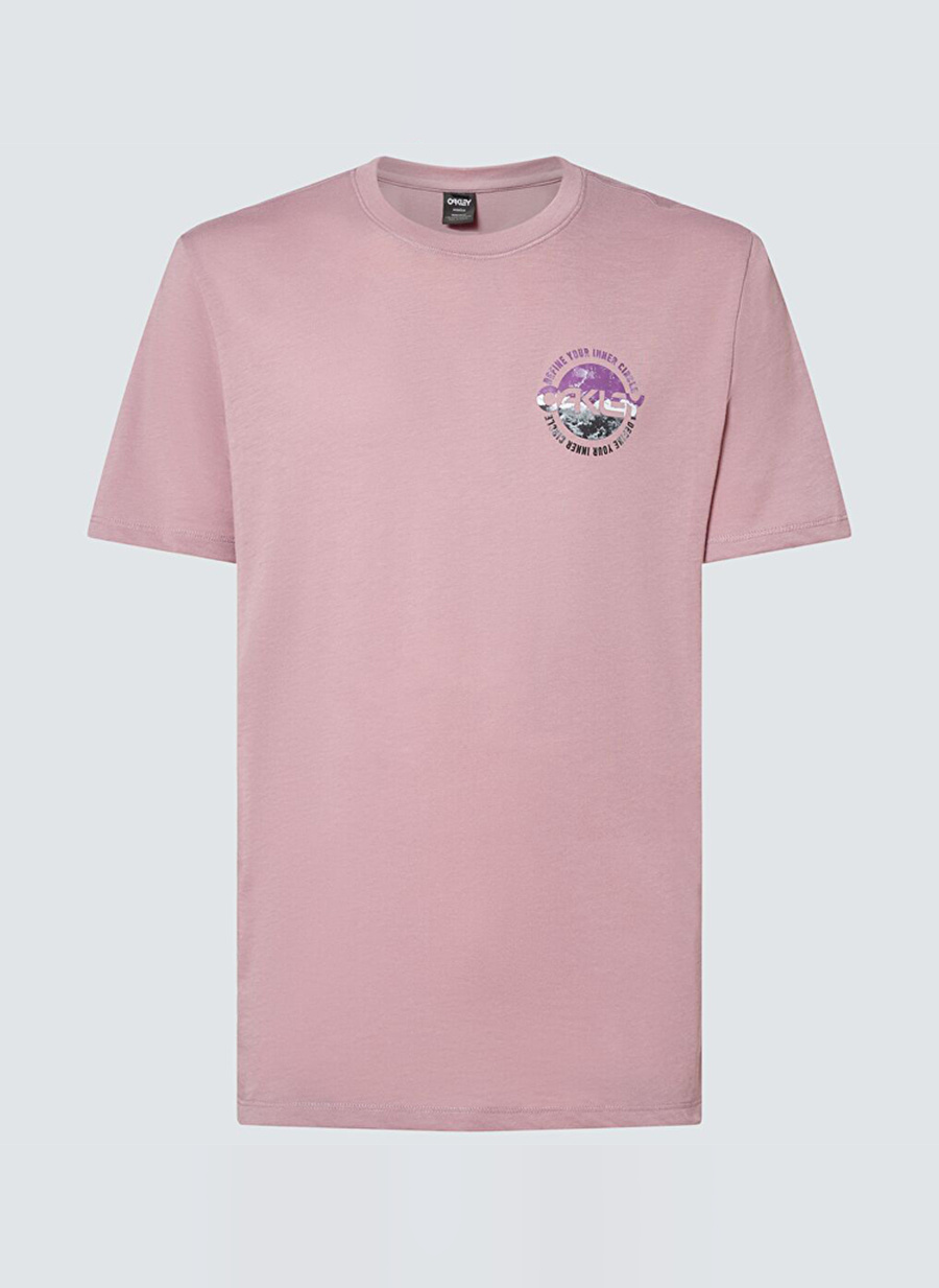 Oakley Pembe Erkek Bisiklet Yaka  Baskılı T-Shirt OAKLEY INNER CIRCLE TEE