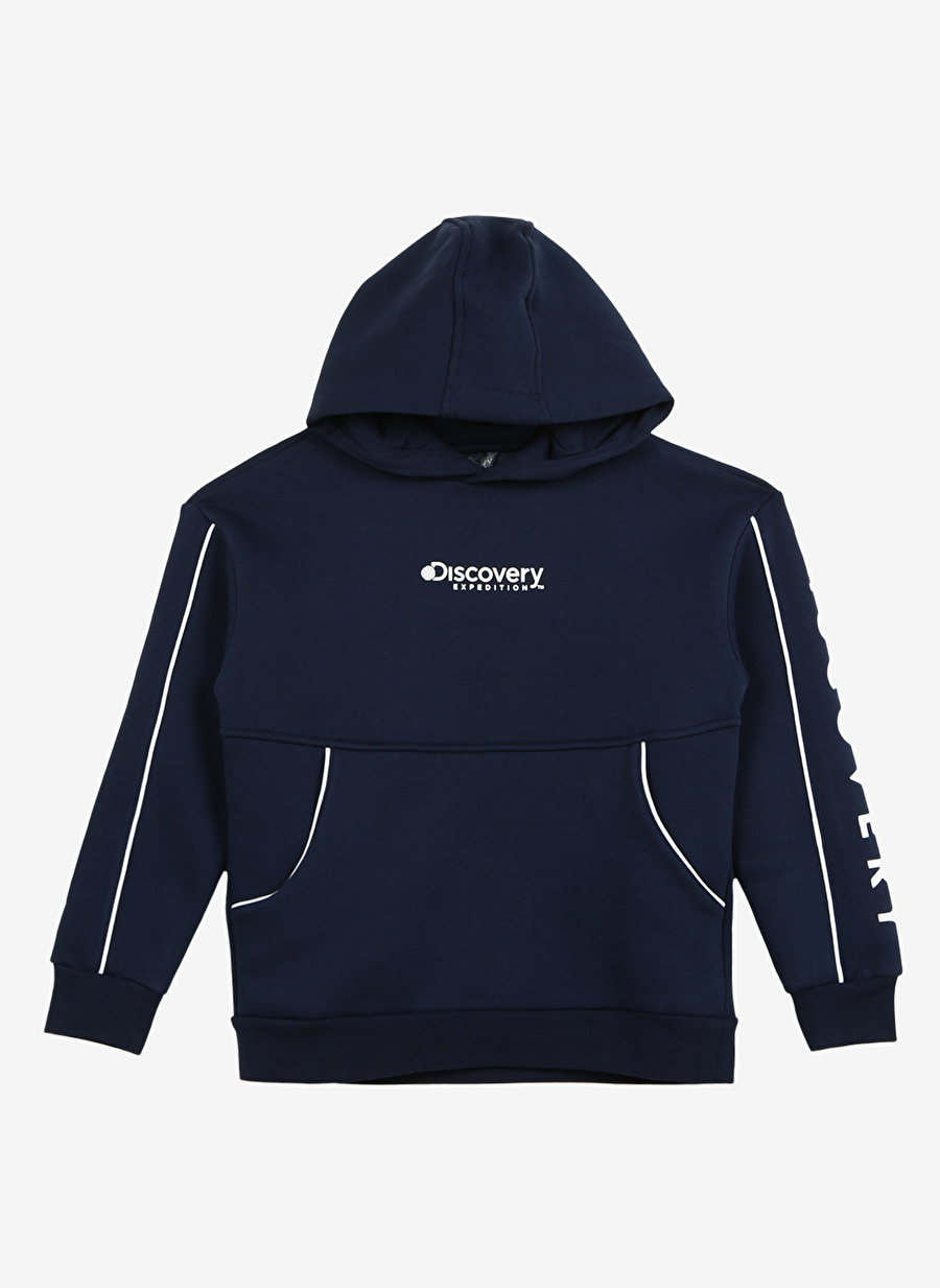 Discovery Expedition Lacivert Erkek Çocuk Kapüşonlu Sweatshirt D3WB-SWT32