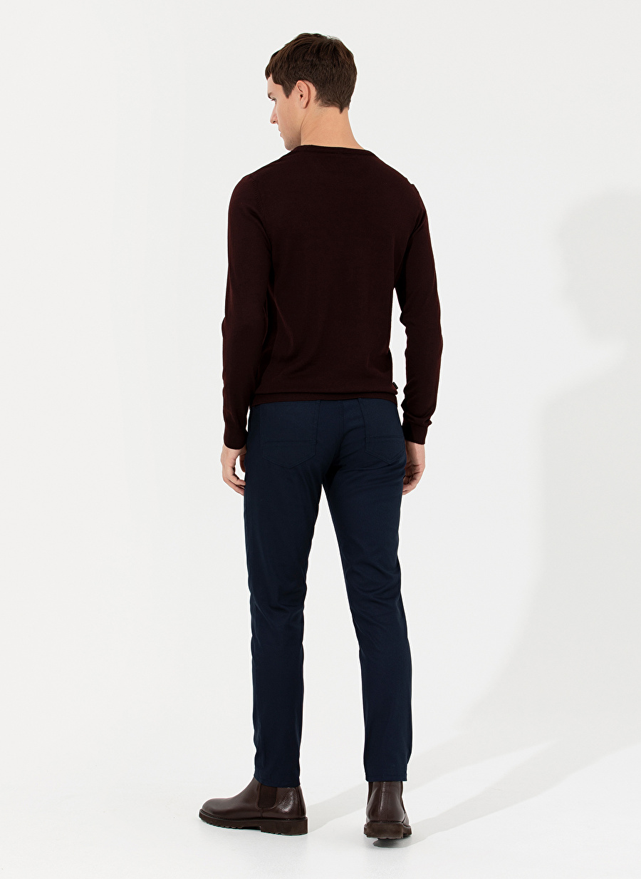 Pierre Cardin Normal Bel Normal Paça Slim Fit Lacivert Erkek Pantolon SIESTA_3