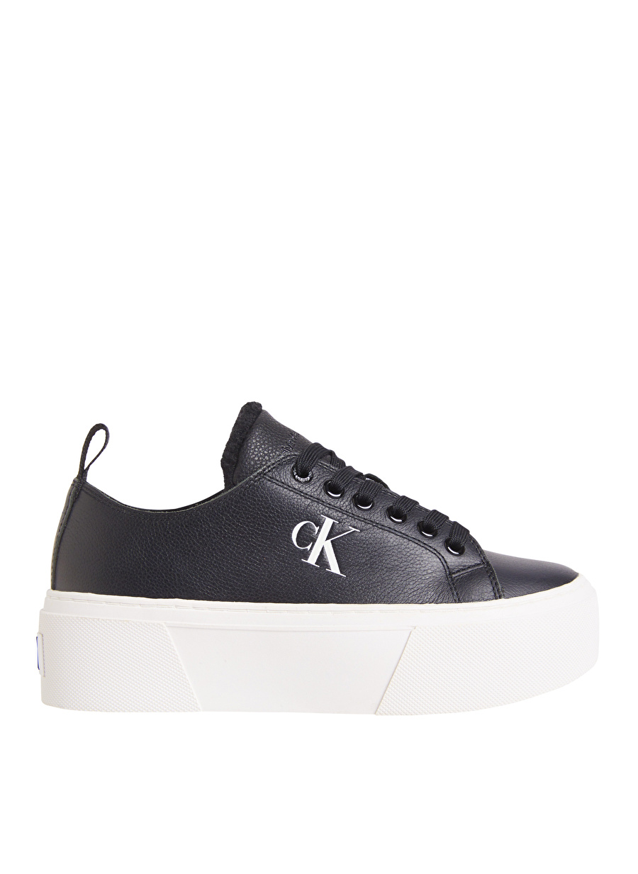 Calvin Klein Siyah Kadın Deri Sneaker YW0YW01107BEH