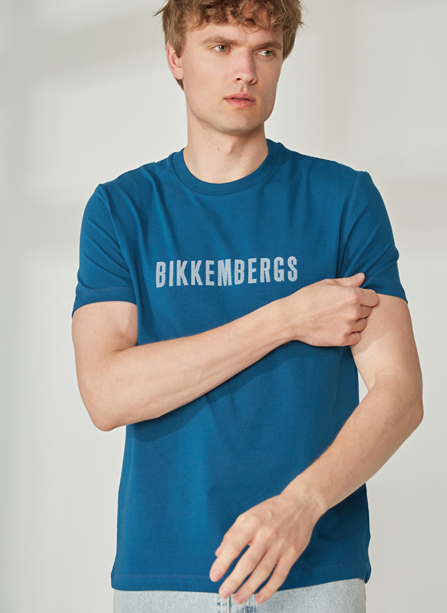 Bikkembergs Turkuaz Erkek T-Shirt C 4 101 2S