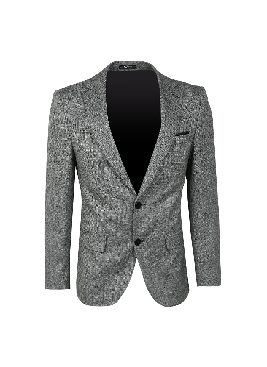 Süvari Normal Bel Slim Fit Siyah Erkek Takım Elbise TK1020200166_2