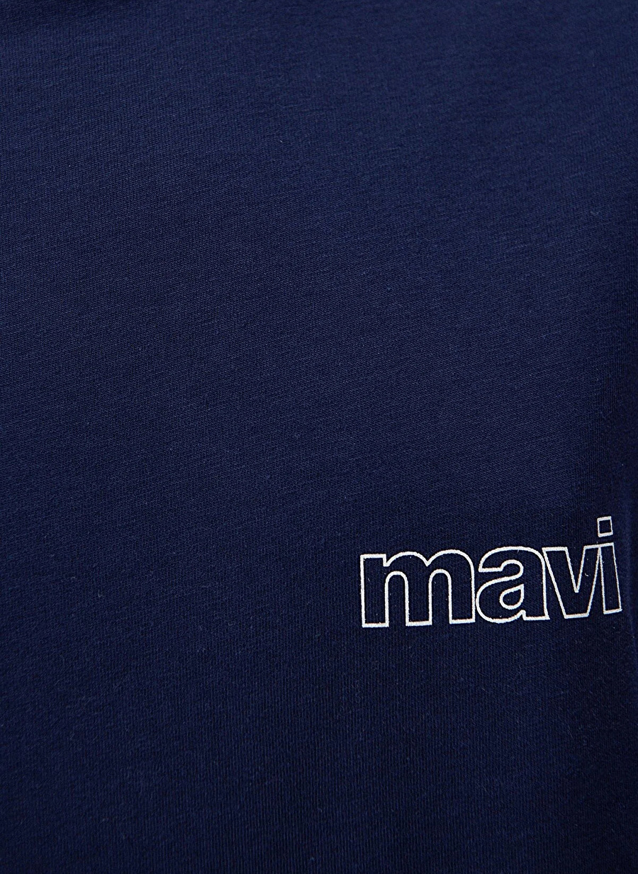 Mavi Bisiklet Yaka Lacivert T-Shirt M1611309-70491 KISA KOLLU PENYE Der_4