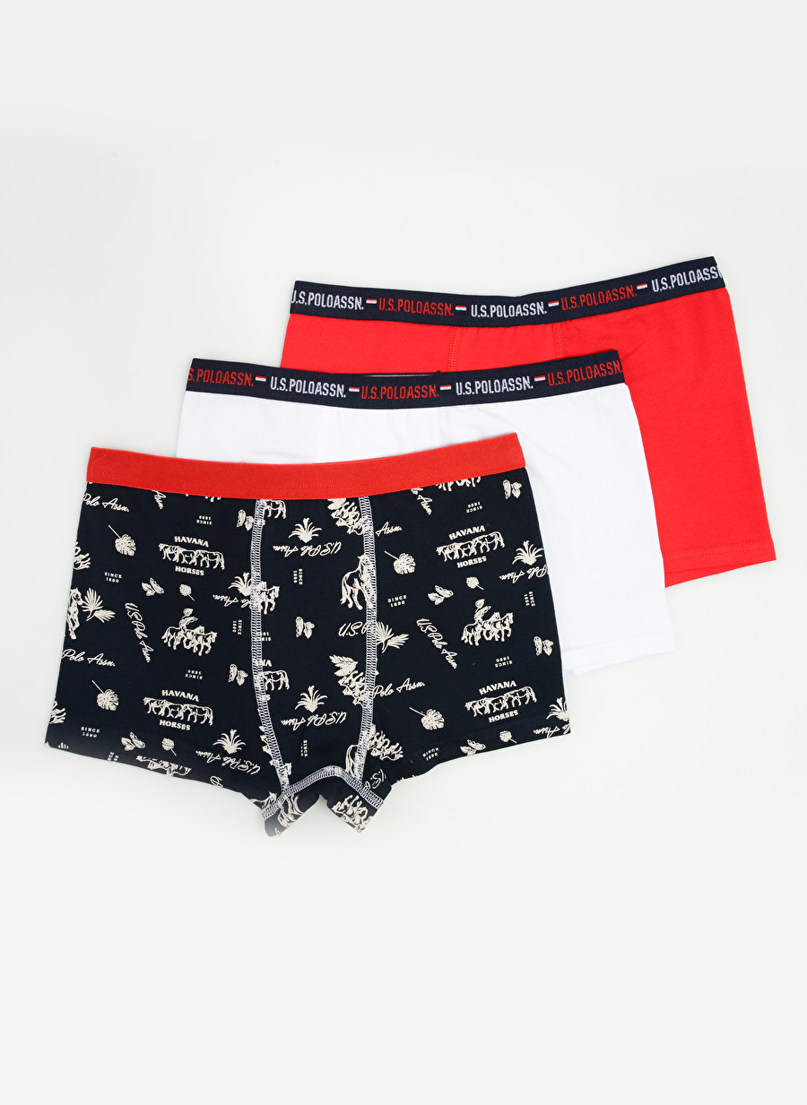 U.S. Polo Assn. Kırmızı Erkek Çocuk Boxer US1372