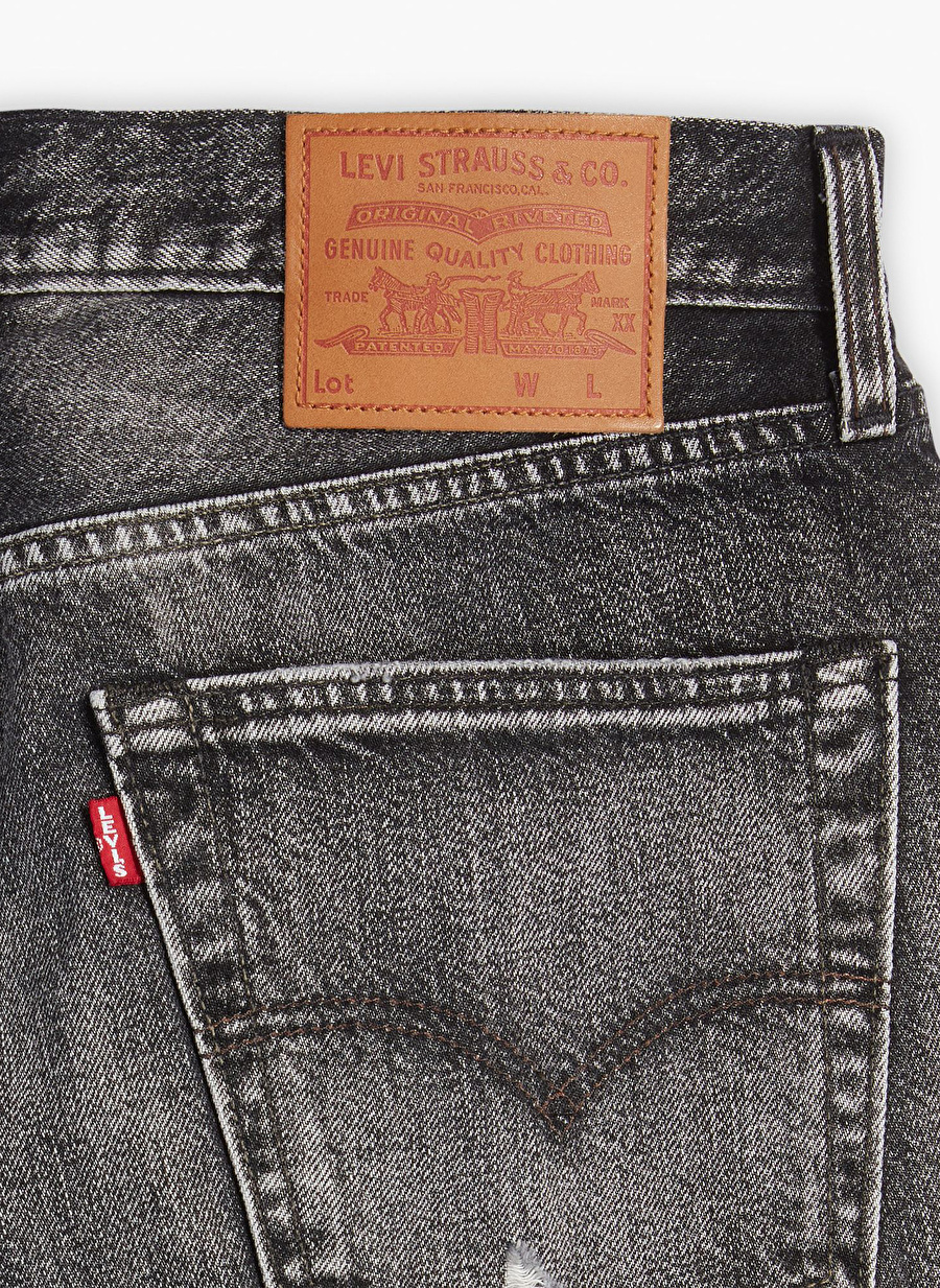 Levis 501  Normal Bel Regular Fit Siyah Erkek Denim Pantolon LEVIS ORIGINAL BLACK 00501-3414_5