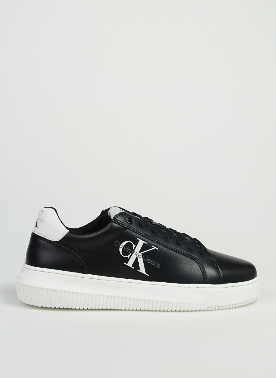 Calvin Klein Siyah Erkek Deri Sneaker CHUNKY CUPSOLE MONO LTH