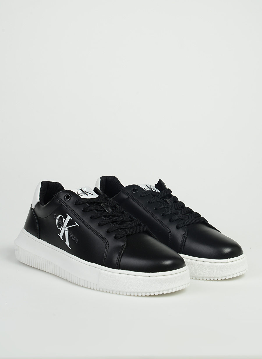 Calvin Klein Siyah Erkek Deri Sneaker CHUNKY CUPSOLE MONO LTH_1