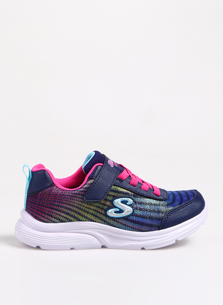 Skechers Wavy Lites - Hydro Crush Lacivert - Pembe Kız Çocuk Yürüyüş Ayakkabısı 303393L