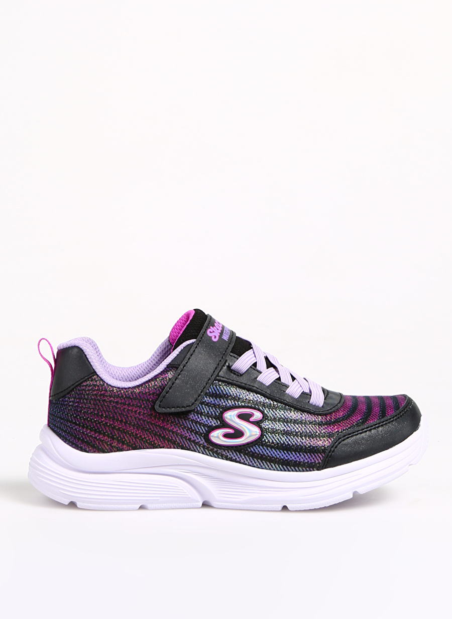 Skechers Siyah - Çok Renkli Kız Çocuk Yürüyüş Ayakkabısı 303393L BKMT WAVY LITES