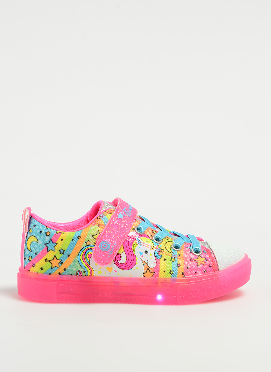 Skechers Pembe - Mavi Kız Çocuk Yürüyüş Ayakkabısı 314783L HPMT TWINKLE SPARKS ICE