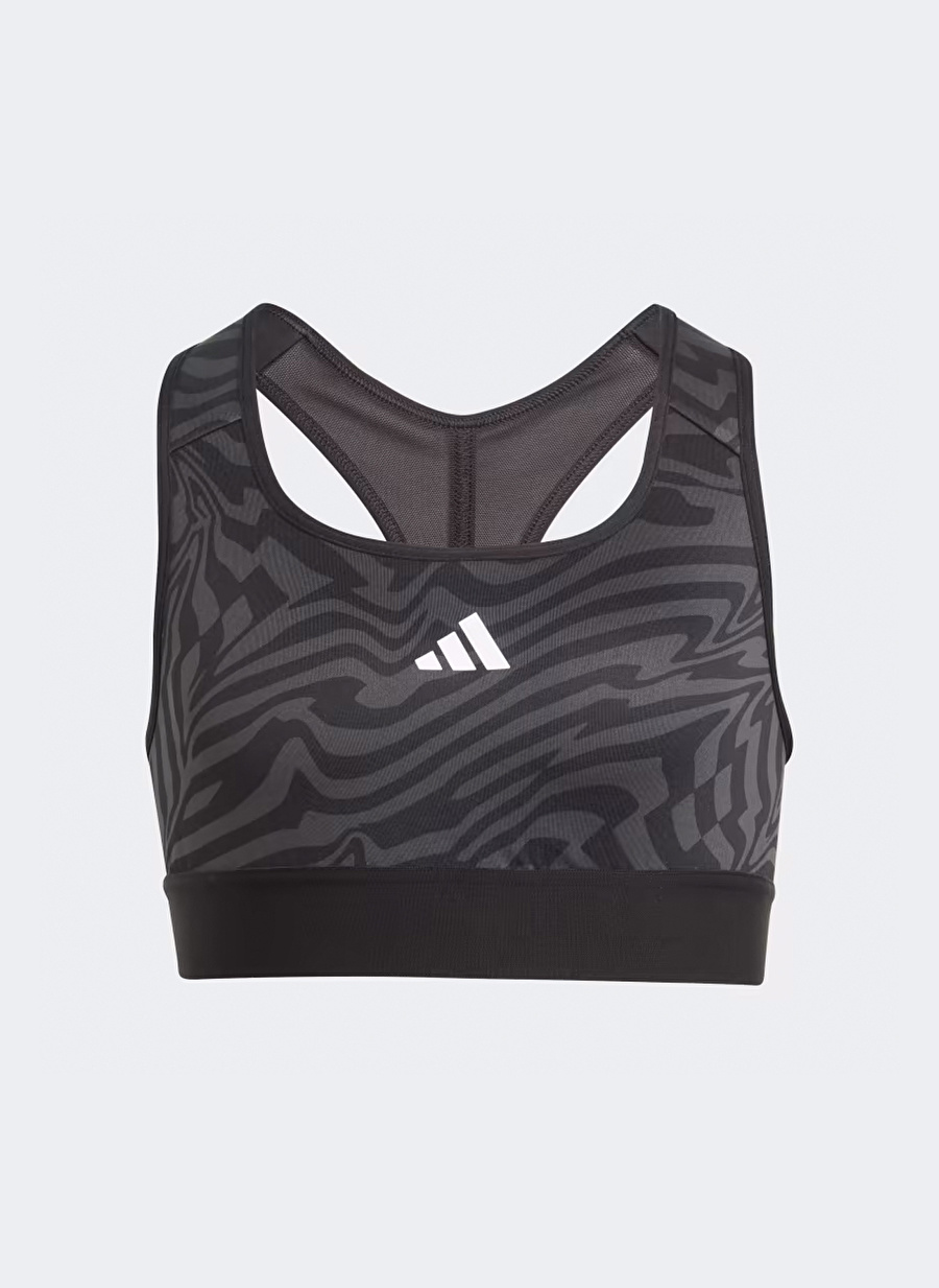 adidas Düz Gri Kız Çocuk Sporcu Büstiyer IJ9535 JG TI AOP PW BR