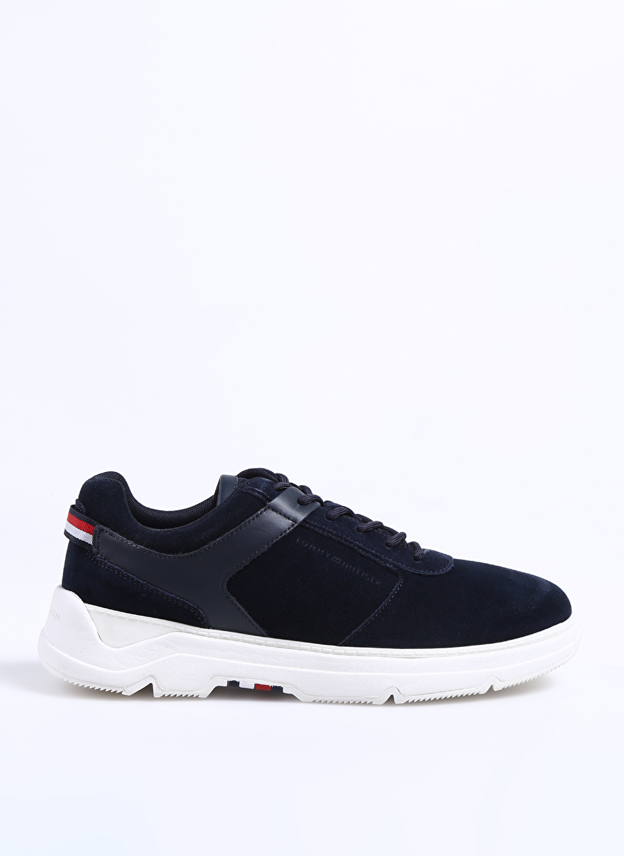 Tommy Hilfiger Mavi Erkek Deri Sneaker CORE HILFIGER SUEDE HYBRID SHOE