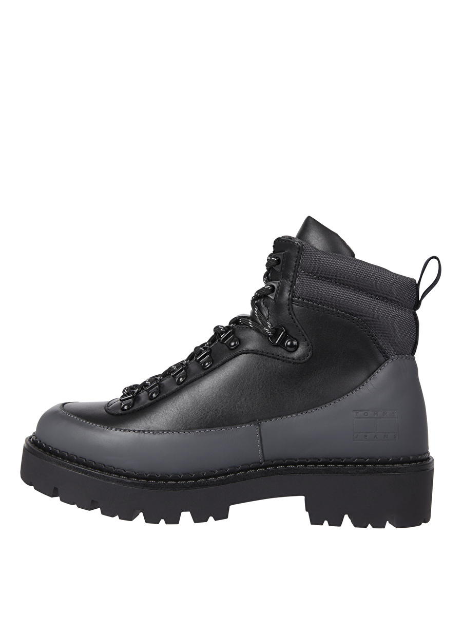 Tommy Hilfiger Deri Siyah Erkek Bot TJM BOOT HIKER