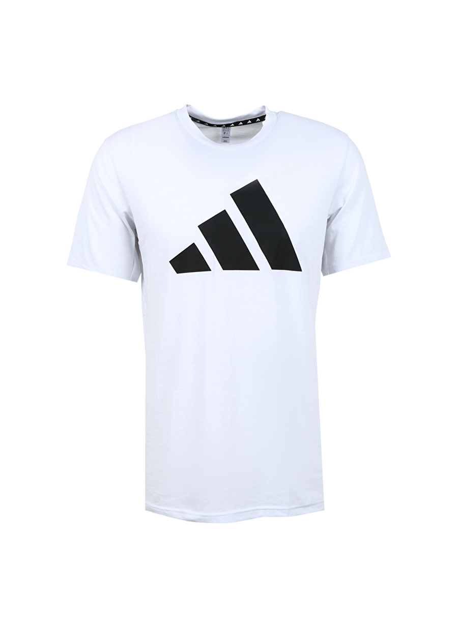 adidas Beyaz Erkek Yuvarlak Yaka Regular Fit T-Shirt IM4373-TR-ES FR LOGO T     WHI