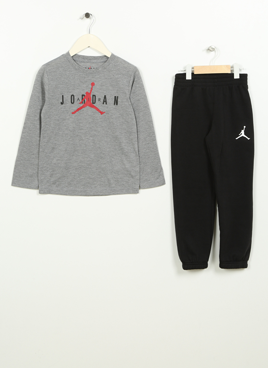 Nike Çocuk Siyah Eşofman Takımı 85C911-023 JUMPMAN HBR VEST & PANT