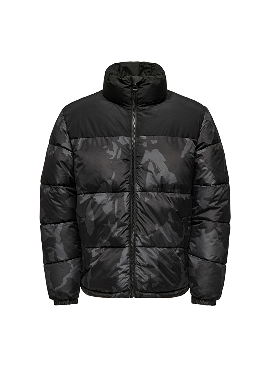 Only & Sons Antrasit Erkek Mont 22025205_ONSMELVIN LIFE LF PUFFER J