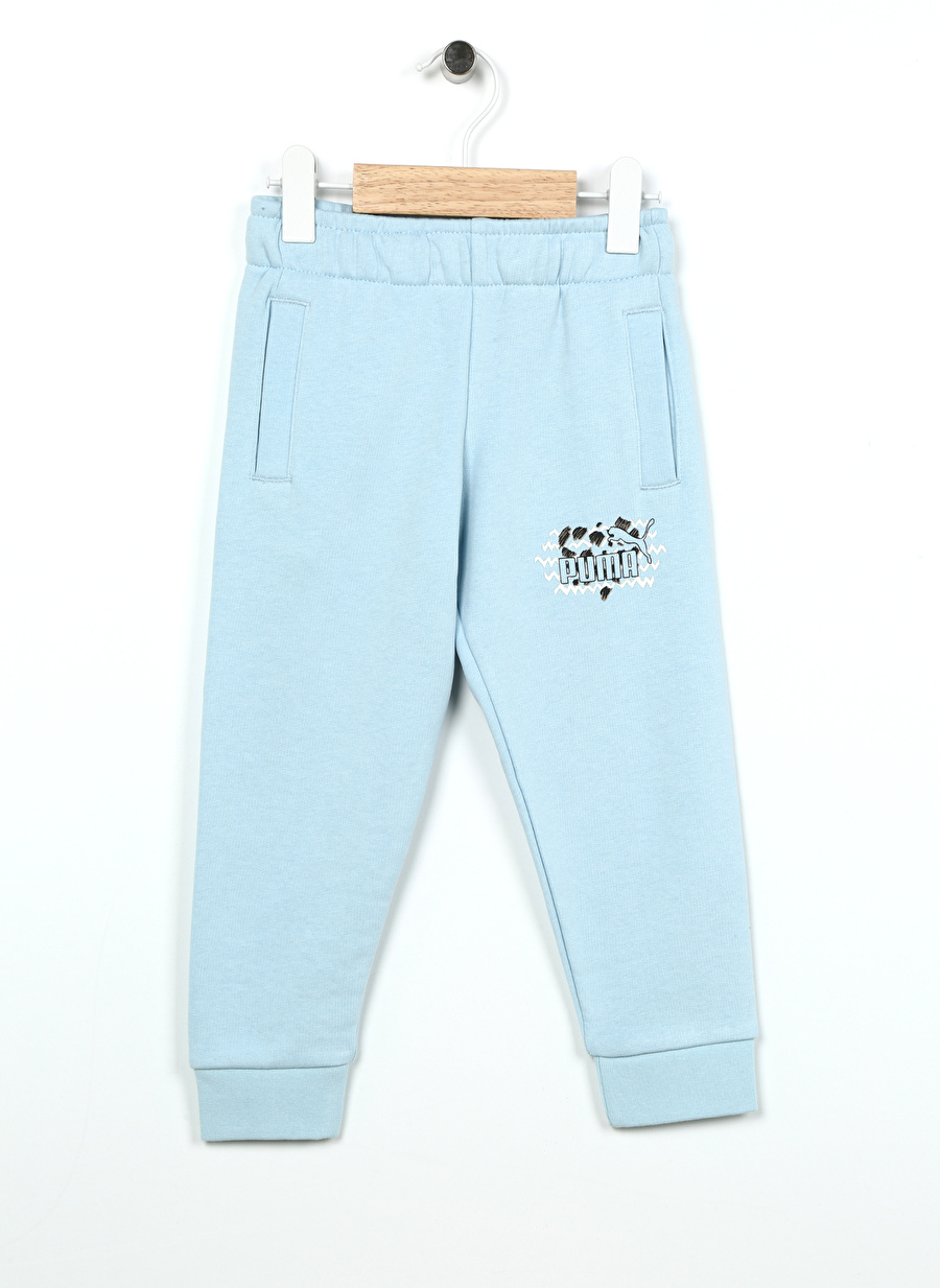 Puma Mavi Erkek Çocuk Uzun Lastikli Düz Eşofman Altı 67636668 ESS MIX MTCH Sweatpants