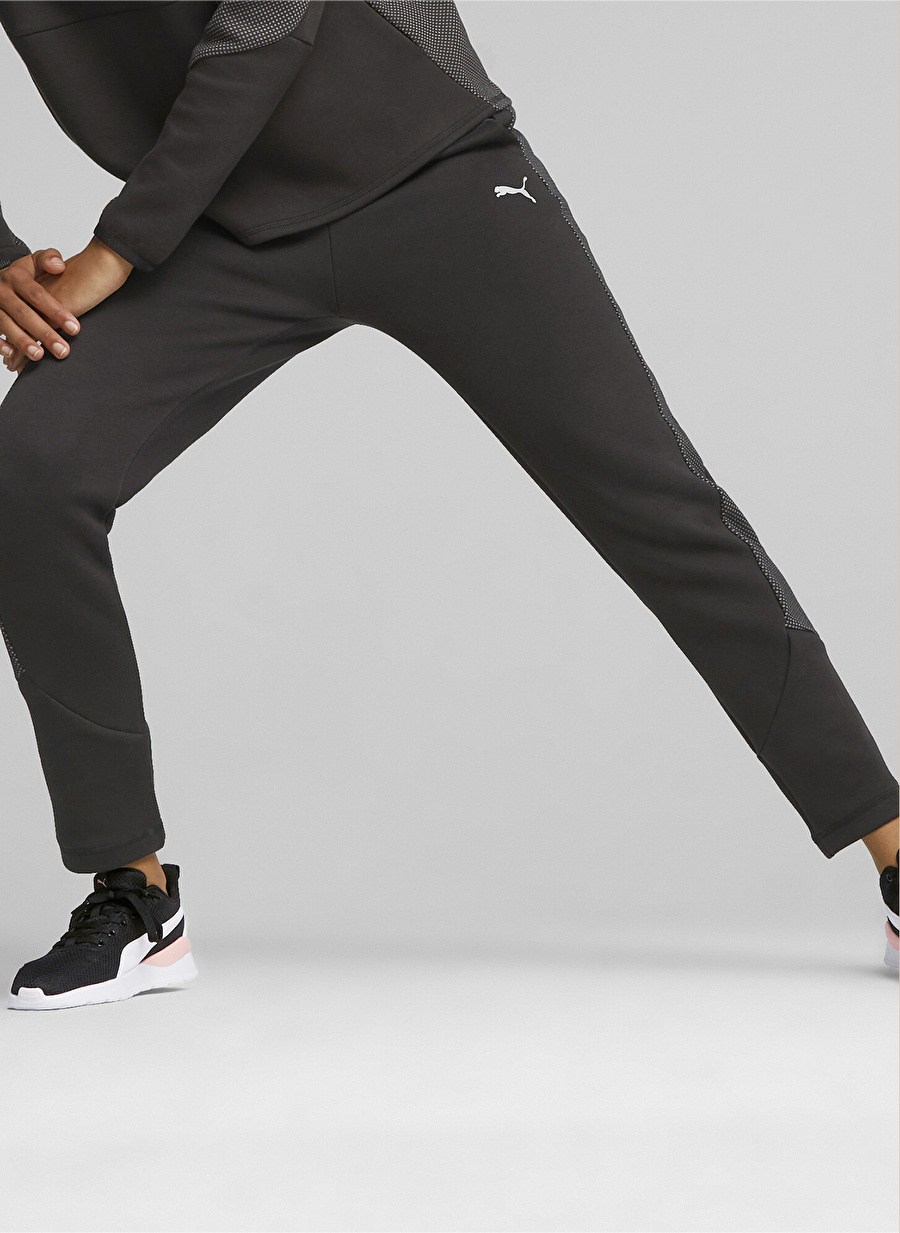 Puma Siyah Kadın Regular Fit Eşofman Altı 67607501 EVOSTRIPE High-Waist Pants