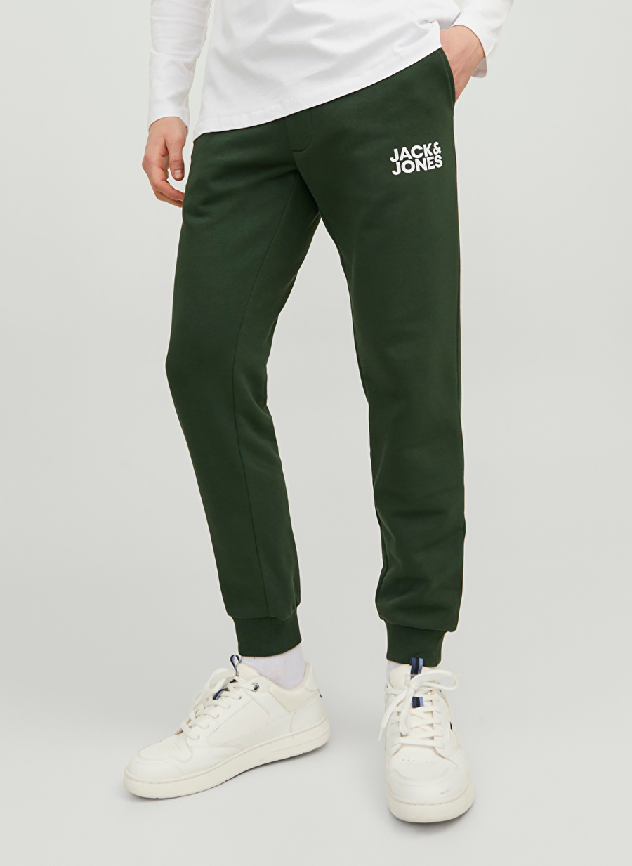 Jack & Jones Slim Fit Koyu Yeşil Erkek Eşofman Altı 12178421_JPSTGORDON JJNEWSOFT SWEAT_2