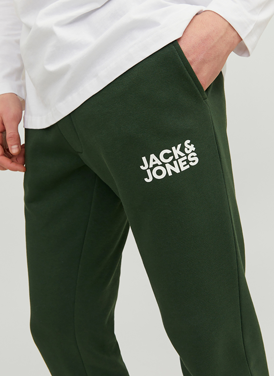 Jack & Jones Slim Fit Koyu Yeşil Erkek Eşofman Altı 12178421_JPSTGORDON JJNEWSOFT SWEAT_6