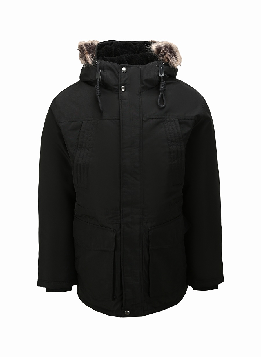 Jack & Jones JJDAVID PARKA JACKET Siyah Erkek Mont 12236032