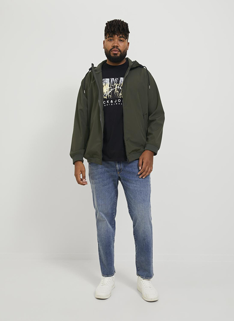 Jack & Jones Haki Erkek Mont 12236331_JJEBASIC SOFTSHELL HOOD NO