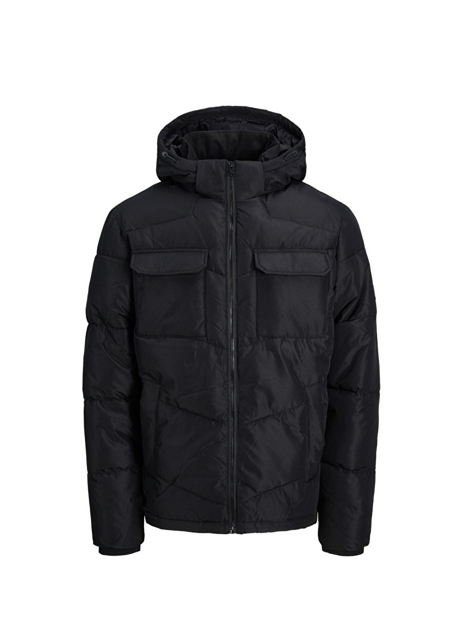 Jack & Jones Siyah Erkek Mont 12236044_JJMASON PUFFER JACKET SN