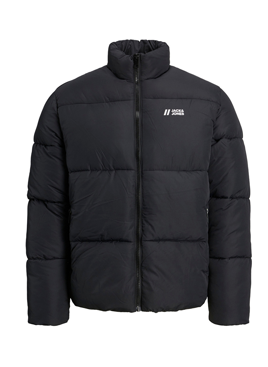 Jack & Jones Siyah Erkek Mont 12238745_JJMAX PUFFER JACKET