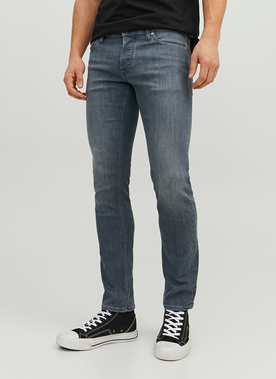 Jack & Jones Düşük Bel Slim Fit Erkek Denim Pantolon 12237241_JJIGLENN JJORIGINAL AM 862