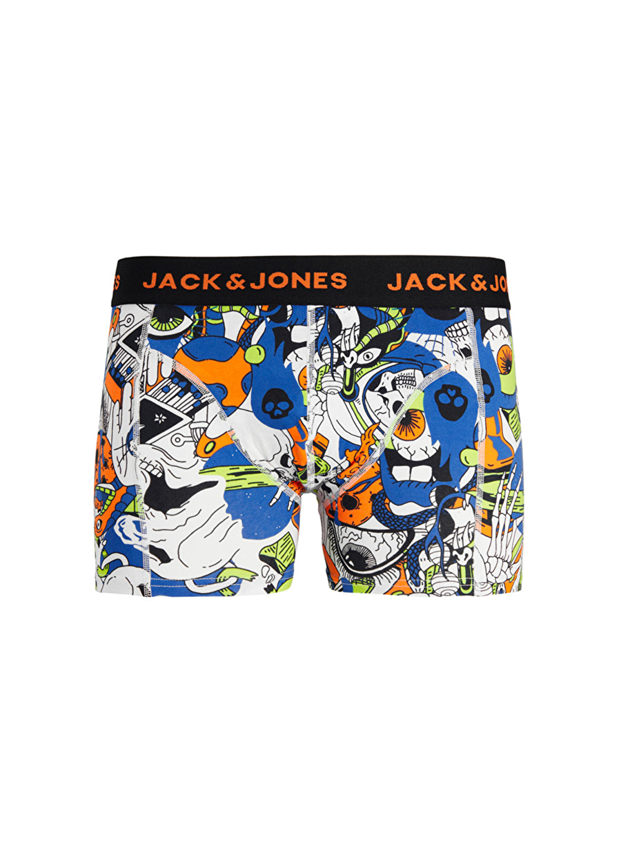 Jack & Jones Mavi Erkek Boxer 12240247_JACSPACE SKULL TRUNK SN