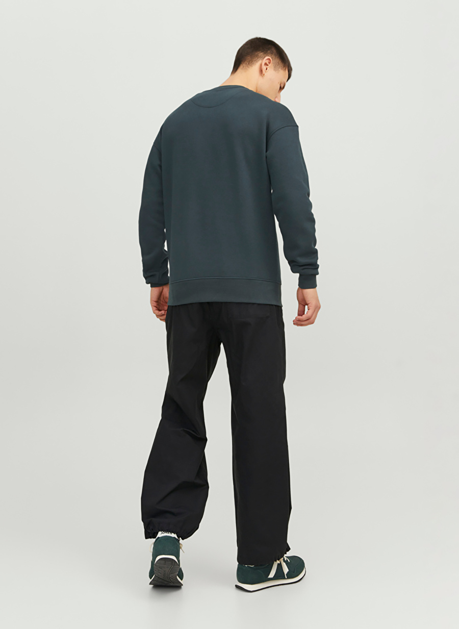 Jack & Jones Bisiklet Yaka Koyu Yeşil Erkek Sweatshırt 12241694_JORVESTERBRO SWEAT CREW NE_1