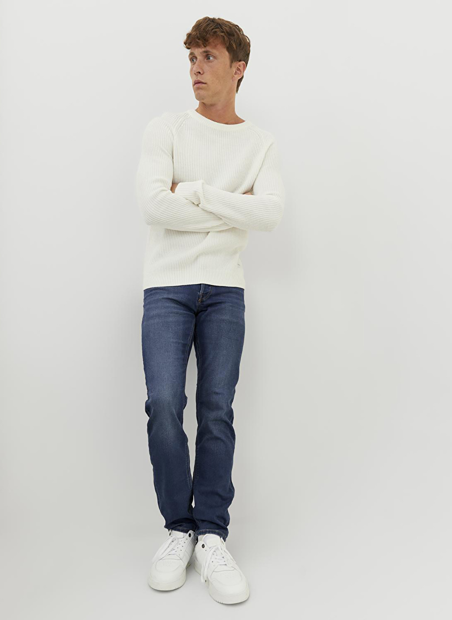 Jack & Jones JJIGLENN JJICON SQ 317 Erkek Düşük Bel Slim Fit Denim Pantolon 12243821