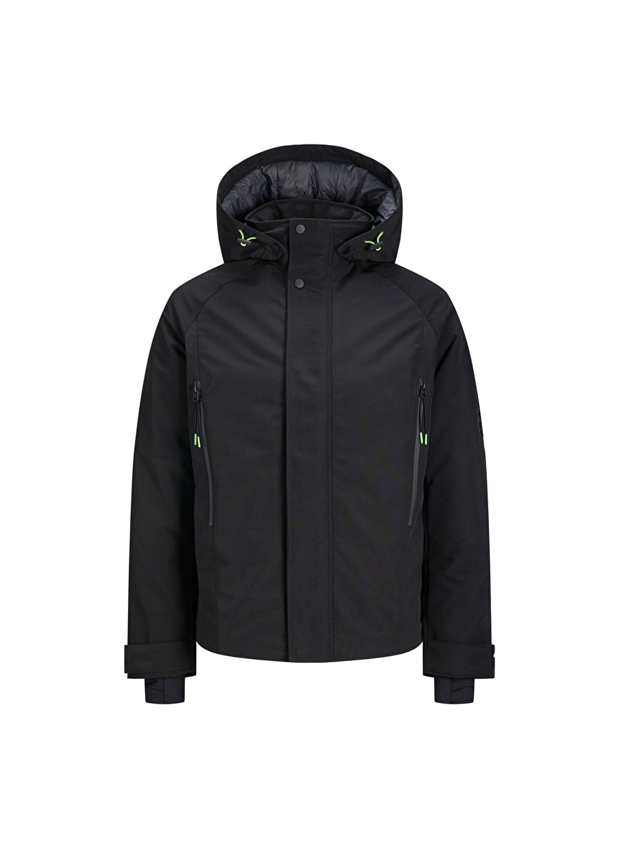 Jack & Jones Siyah Erkek Mont 12245344_JCOUTILITY JACKET