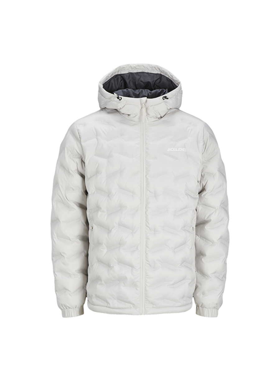 Jack & Jones Krem Erkek Mont 12250429_JCOWIN QUILTED JACKET SMU