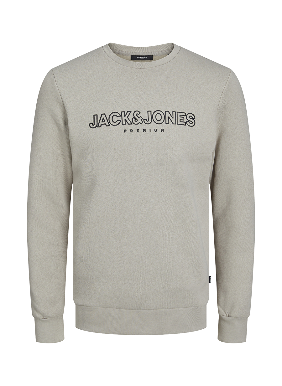 Jack & Jones Bisiklet Yaka Taş Erkek Sweatshırt 12250970_JPRBLAJASON BRANDING SWEAT