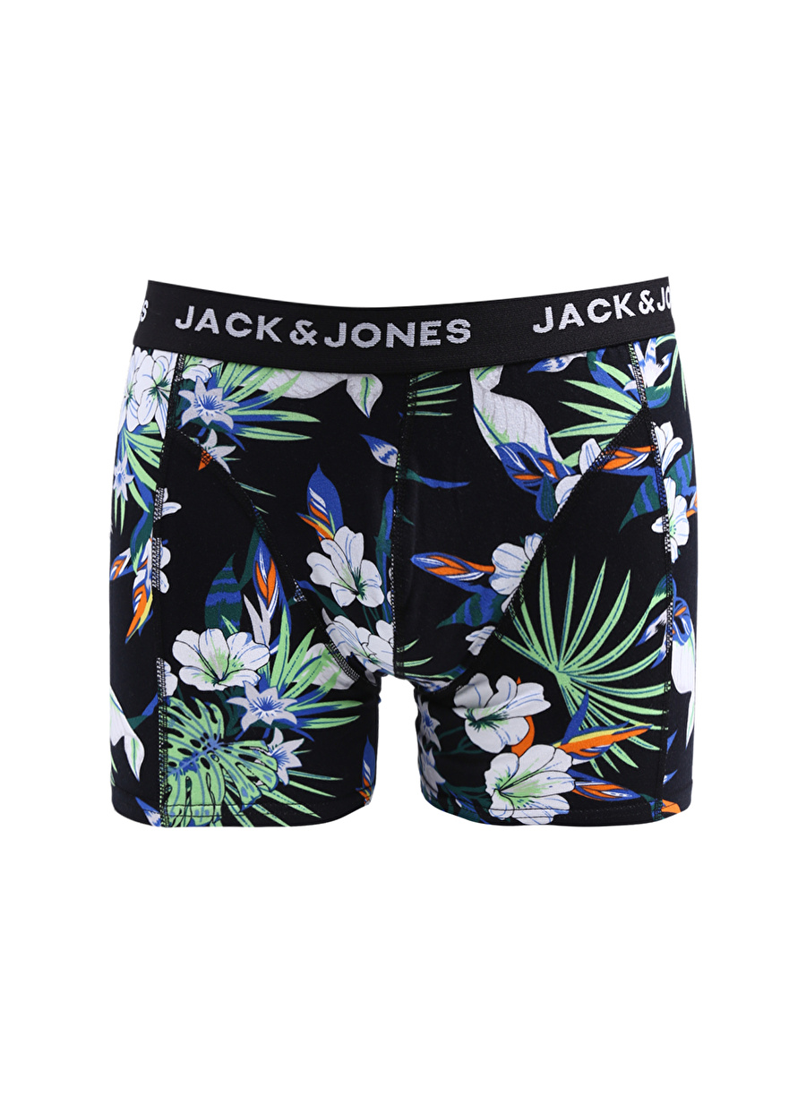 Jack & Jones Siyah Erkek Boxer 12250979_JACFLOWER TRUNK