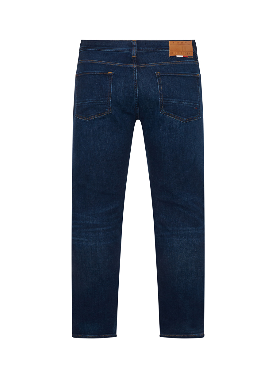 Tommy Hilfiger Normal Bel Normal Paça Slim Fit Mavi Erkek Denim Pantolon MW0MW265371BN