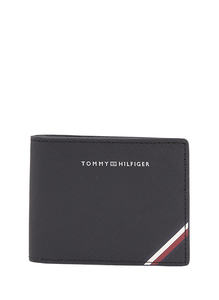 Tommy Hilfiger Siyah Erkek Cüzdan TH CENTRAL MINI CC WALLET 