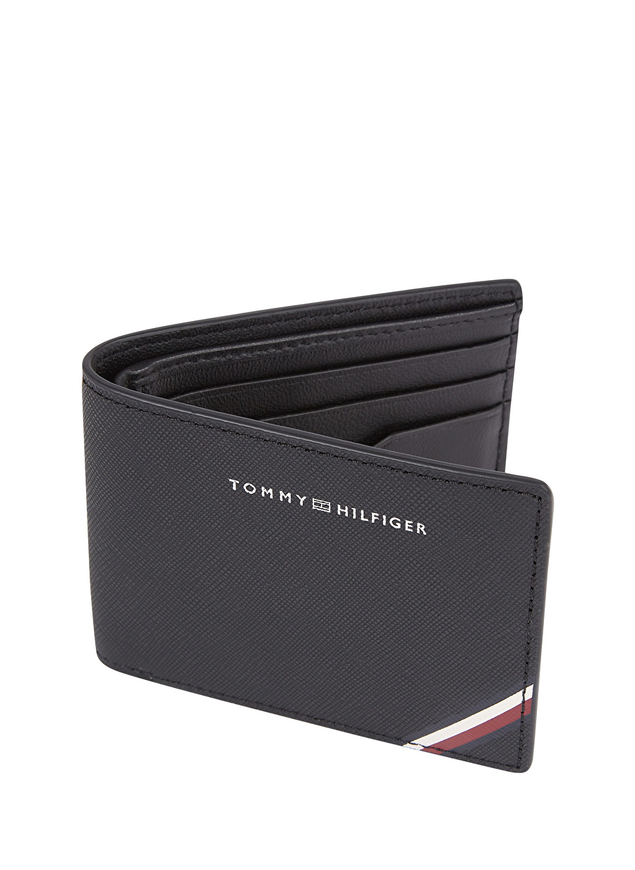 Tommy Hilfiger Siyah Erkek Cüzdan TH CENTRAL MINI CC WALLET _2