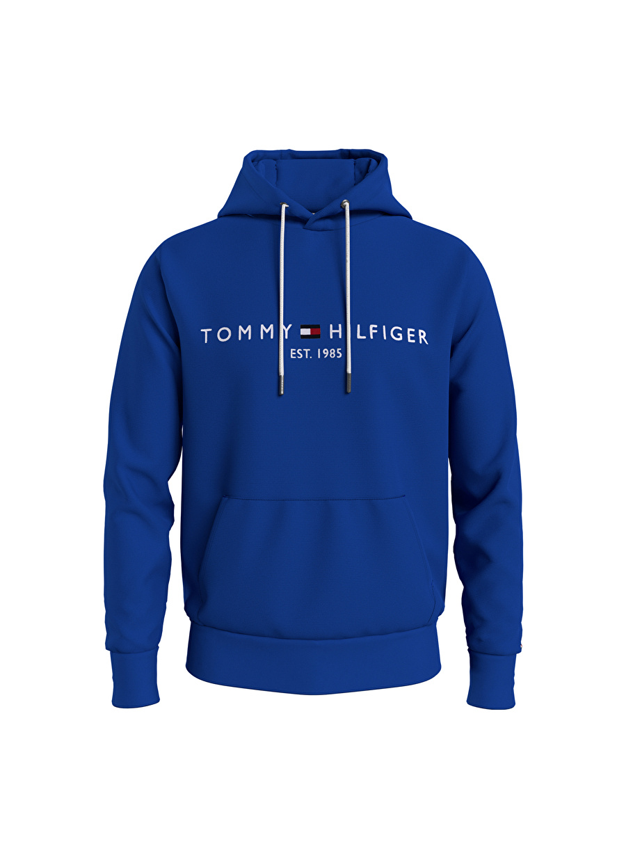 Tommy Hilfiger Kapüşon Yaka Mavi Erkek Sweatshırt MW0MW11599C66_1