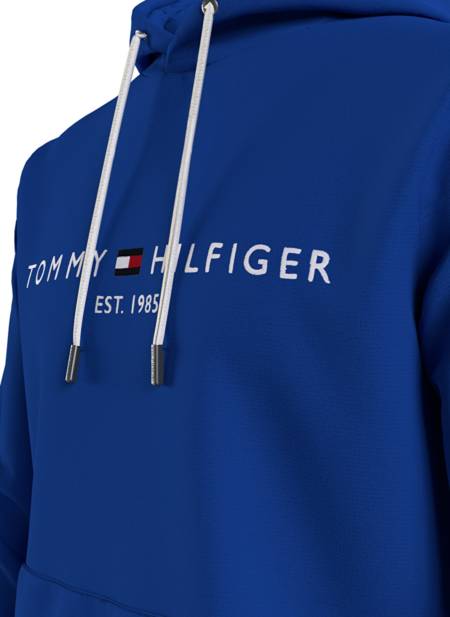 Tommy Hilfiger Kapüşon Yaka Mavi Erkek Sweatshırt MW0MW11599C66_3