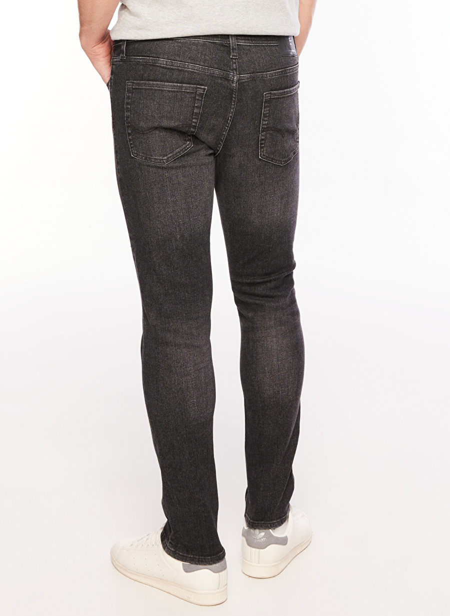 Jack & Jones 12243595_JJIGLENN JJORIGINAL SQ 270 Siyah Erkek Düşük Bel Slim Fit Denim Pantolon_4