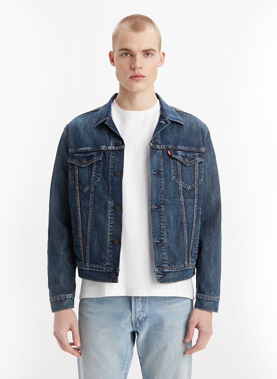 Levis Koyu Mavi Erkek Denim Ceket 72334-0682_THE TRUCKER JACKET CLARK