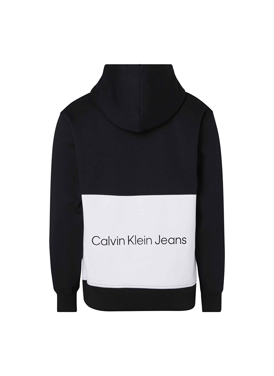 Calvin Klein Jeans Kapüşon Yaka Siyah Erkek Sweatshırt J30J323435BEH