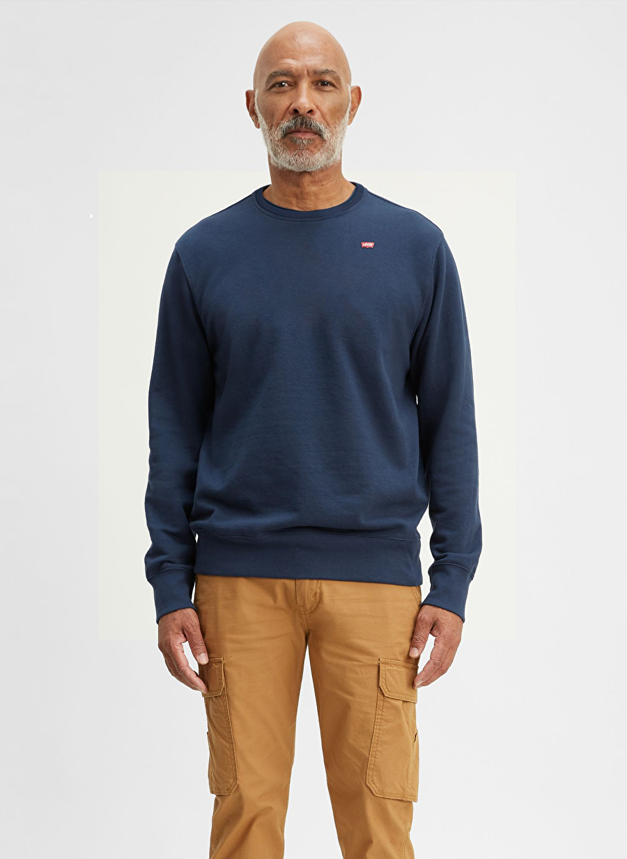 Levis Bisiklet Yaka Mavi Erkek Sweatshırt A6327-0001_TR CORE NG CREW SWEATSHT