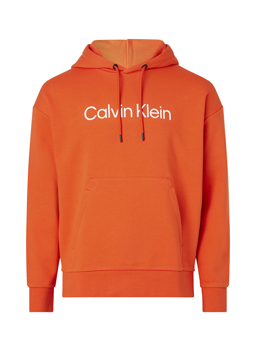 Calvin Klein Kapüşon Yaka Turuncu Erkek Sweatshırt K10K111345SB1