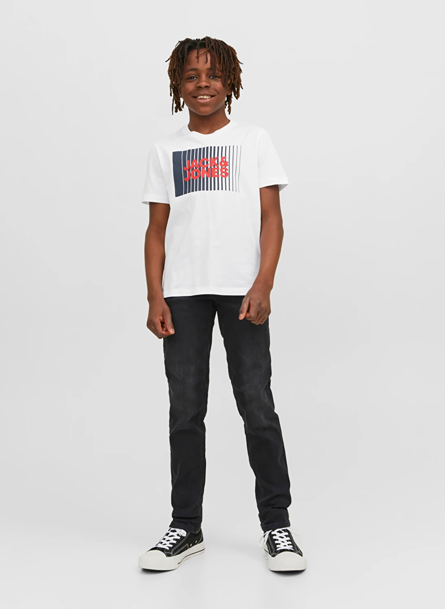 Jack & Jones Siyah Erkek Çocuk Boru Paça Uzun Düz Denim Pantolon JJIGLENN JJORIGINAL MF 073 NOOS JNR   _4