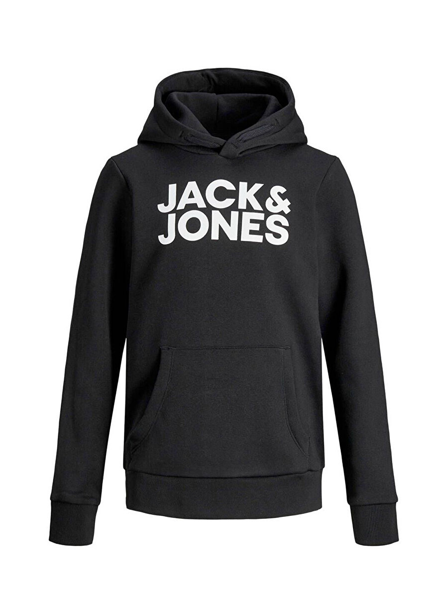 Jack & Jones Siyah Erkek Çocuk Sweatshirt JJECORP LOGO SWEAT HOOD NOOS JNR